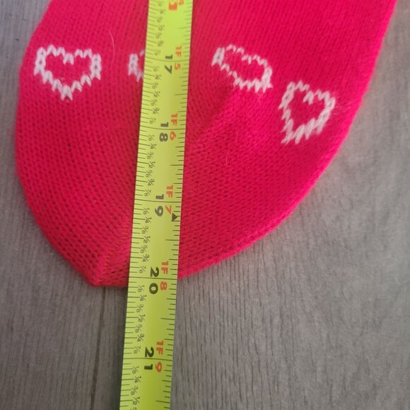 Vintage ROC Christmas Knitted Stockings Set Of 2 Angel & Bear Designs Red/White - Picture 8 of 9